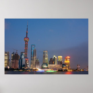 Poster La nuit tombe sur Shanghai Chine