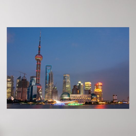 Poster La nuit tombe sur Shanghai Chine (Devant)