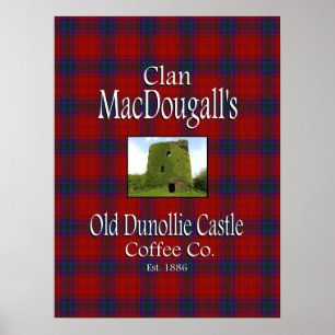 Poster La Old Dunollie Castle Coffee Co de Clan MacDougal