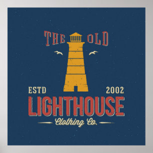 Poster La Old Lighthouse Clothing Co.