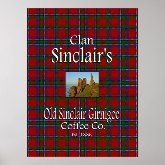 Poster La Old Sinclair Girnigoe Coffee Co. de Clan Sincla (Devant)