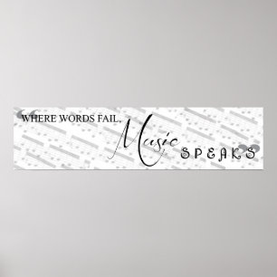 Poster Là où les mots échouent, la musique parle
