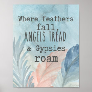 Poster Là où les plumes tombent les tziganes