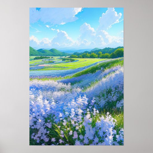 Poster La paisible Vallée Bleue (Devant)