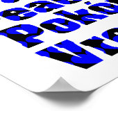 Poster La paix dans de nombreuses langues Coeurs noir et (Coin)