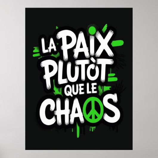 Poster La paix est un choix (Devant)