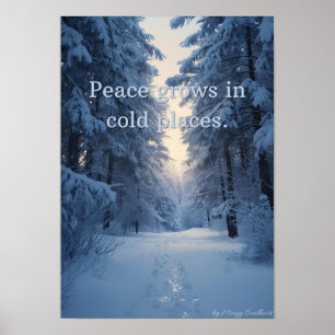 Poster La paix grandit dans les endroits froids – Impress