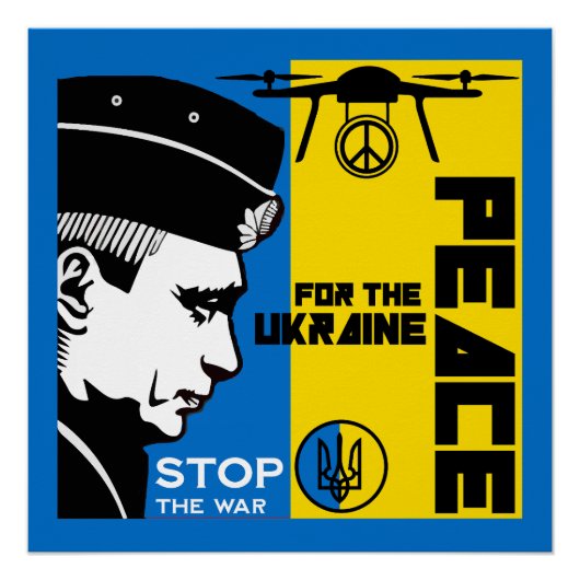 Poster La Paix Pour L'Ukraine (Devant)