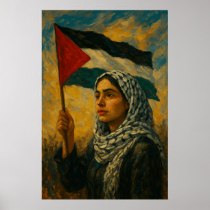 Poster La Palestine se tient debout Elle sera libre