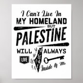 Poster La Palestine vivra toujours en moi (Devant)