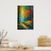 Poster La Palette d'automne, une forêt verdoyante (Cuisine)
