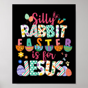 Poster La Pâque Du Lapin Est Pour Jésus La Foi Chrétienne