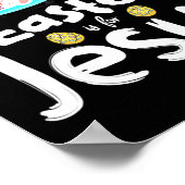 Poster La Pâques De Lapin Silly Est Pour Jésus Enfants Ga (Coin)