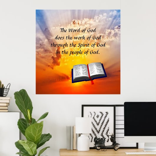 Poster La Parole de Dieu (Bureau à domicile)