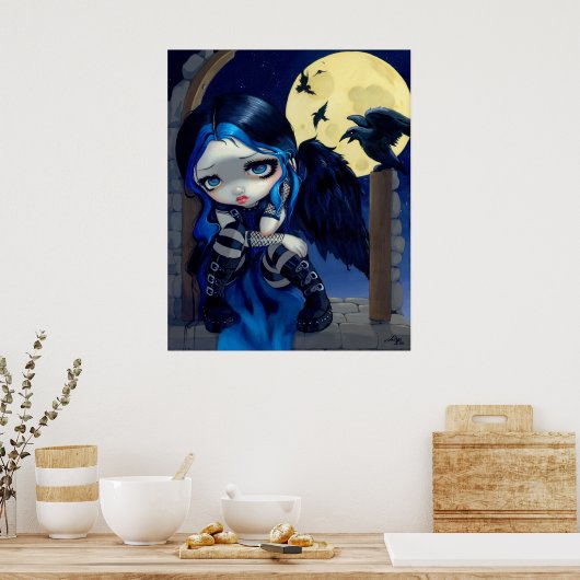 Poster La Parole murmurée Lenore ART IMPRIMER fée gothiqu (Cuisine)