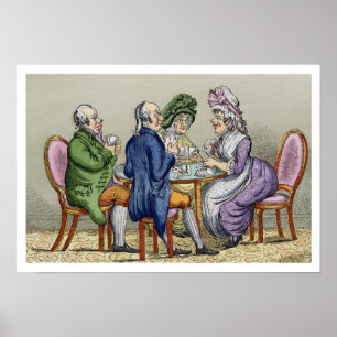 Poster La partie de whist (litho de couleur)