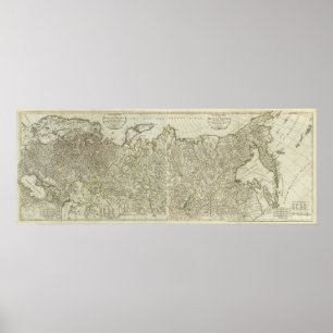 Poster La partie européenne de l'empire russe