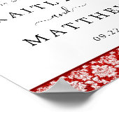 Poster La Parties scintillant Damask Las Vegas Mariage Co (Coin)