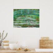 Poster La passerelle japonaise par Claude Monet (Cuisine)