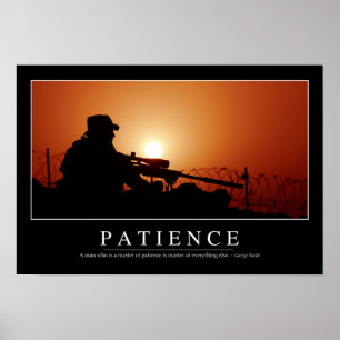Poster La patience : Citation inspirée