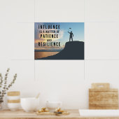 Poster La patience de l'influence - Inspirationnel (Cuisine)