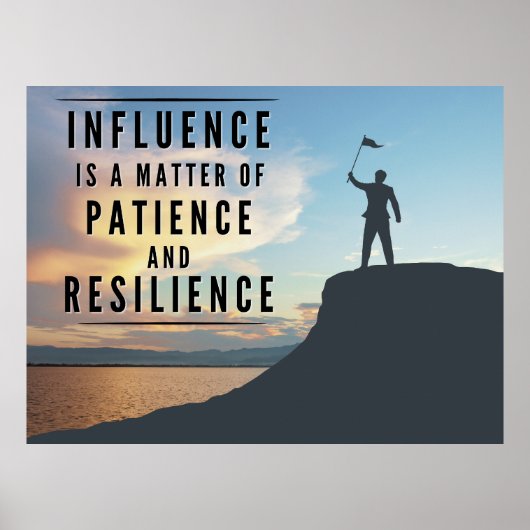 Poster La patience de l'influence - Inspirationnel (Devant)