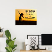 Poster La patience de l'inspiration (Bureau à domicile)