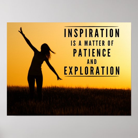Poster La patience de l'inspiration (Devant)