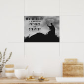 Poster La patience de l'invincibilité - Inspirationnel (Cuisine)