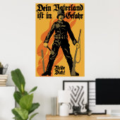 Poster La Patrie est en danger (Bureau à domicile)