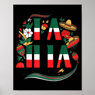 Poster La patronne cinq mai drôle mexicaine maman fête de