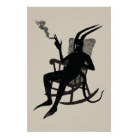 La Pause du Diable – Œuvre d'art murale à l'humour