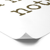 Poster La Pauvreté N'Est Pas Une Honte Pour Un Homme - Ci (Coin)