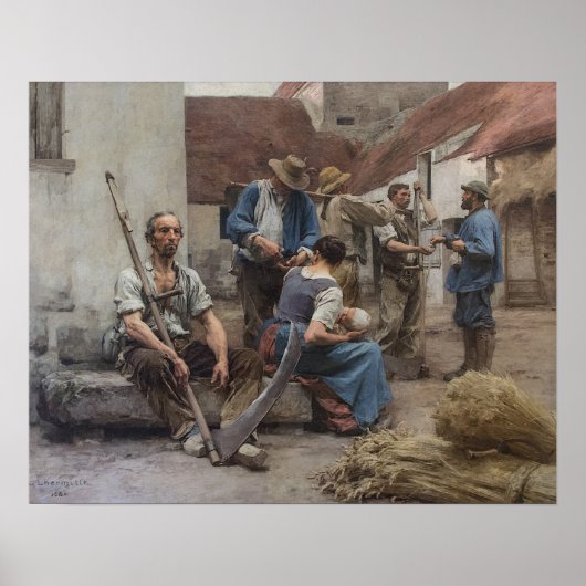 Poster La Paye des Moissonneurs – Lhermitte, 1882 (Devant)