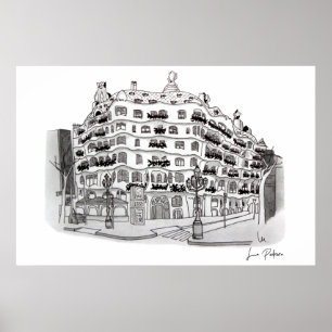 Poster La Pedrera - Casa Milá (Barcelona