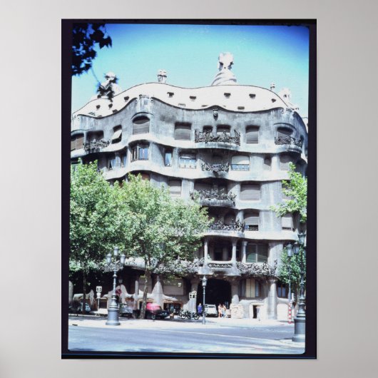 Poster La Pedrera ou Casa Mila, 1905-10 (Devant)