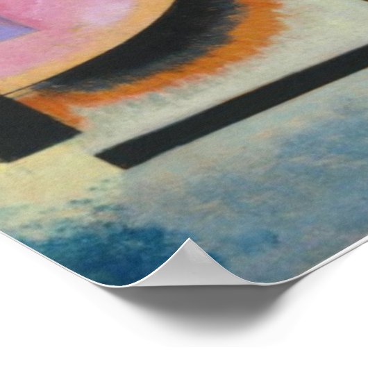 Poster La peinture Abstraite en ébullition de Kandinsky (Coin)