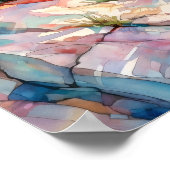 Poster La peinture aquarelle du parc national Acadia (Coin)