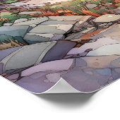 Poster La peinture aquarelle du parc national Acadia (Coin)