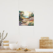 Poster La peinture aquarelle du parc national Acadia (Cuisine)