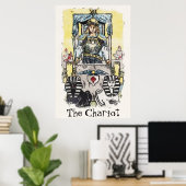 Poster La peinture de la carte Tarot Arcana majeure Chari (Bureau à domicile)