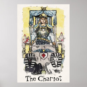 Poster La peinture de la carte Tarot Arcana majeure Chari