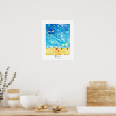 Poster La peinture de la plage (Cuisine)