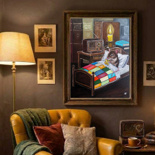Poster La peinture de l'émission de minuit par Alfred Fox