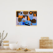 Poster La peinture de Paul Klee, avec les deux perdues (Cuisine)