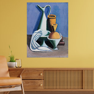 Poster La peinture de Vilhelm Lundstrom avec un arrosoir,