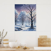 Poster La peinture des merveilles d'hiver (Cuisine)
