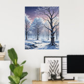 Poster La peinture des merveilles d'hiver (Bureau à domicile)