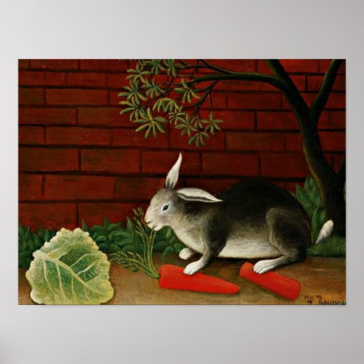 Poster La peinture d'Henri Rousseau, Rabbit (Devant)