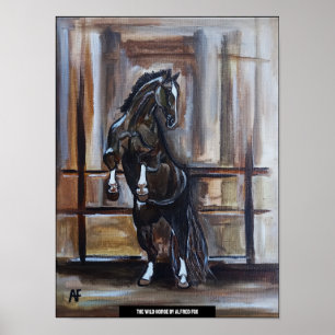 Poster La peinture du cheval sauvage par Alfred Fox